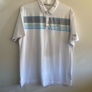 Travis Mathew x Cornerstone, SS Polo, Men’s Golf Shirt, White, XL